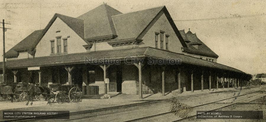 Postcard: Northampton Railroad Station, Northampton, Massachusetts
